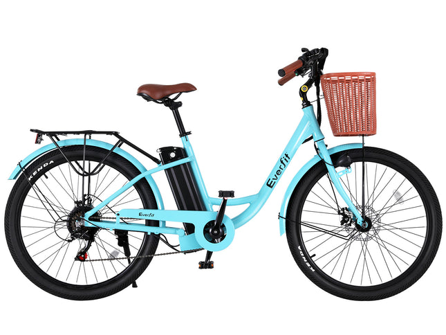 Everfit 26" Electric Bike City Bicycle eBike e-Bike Commuter w/ Battery BL