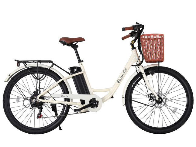 Everfit 26" Electric Bike City Bicycle eBike e-Bike Commuter w/ Battery WH