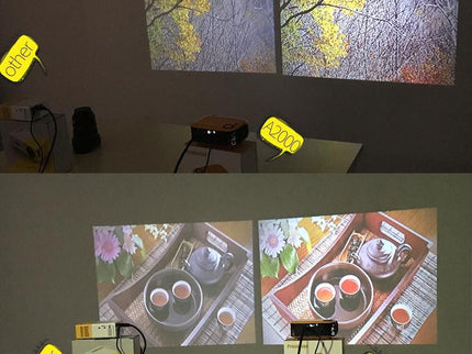 Mini Home Theater Hd Projector - 1000 Lumens 320X240P White-1915196914832379911