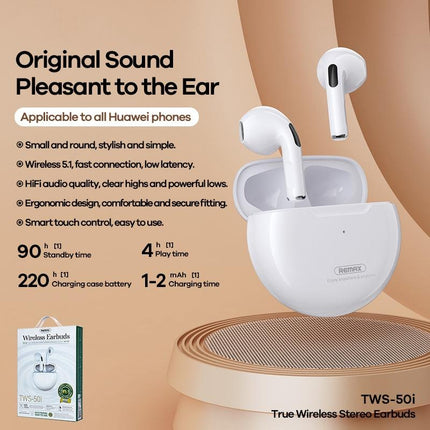 True Wireless Stereo Bluetooth 5.0 Earphones - White-1915196891222642691