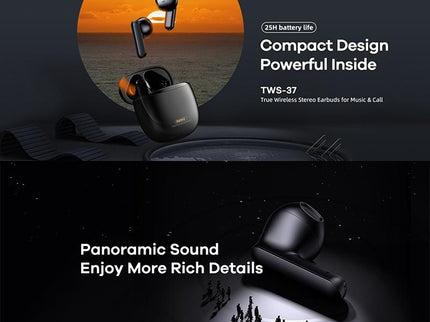 Wireless Stereo Bluetooth Earphones - True Music White-1915197120999198723