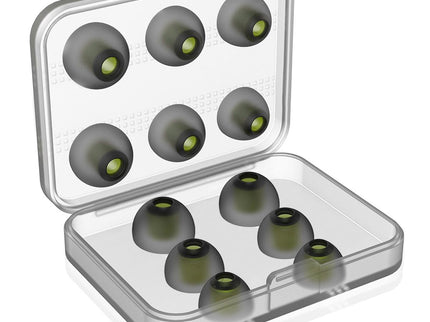 6 Pairs New Bee In-Ear Silicone Ear Caps With Storage Box - Fits 5-7Mm Earphone Plugs-1915198016395022342