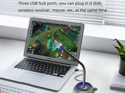 High-Quality Usb Noise-Cancelling Microphone - Black-1915196900131344390