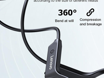 Waterproof Bone Conduction Bluetooth Earphones - Black-1915196847551549446