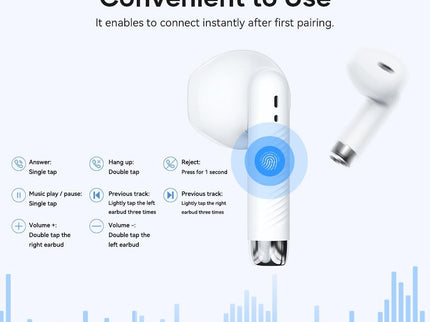 Wireless Bluetooth 5.0 Earphones - White-1915196948340674566