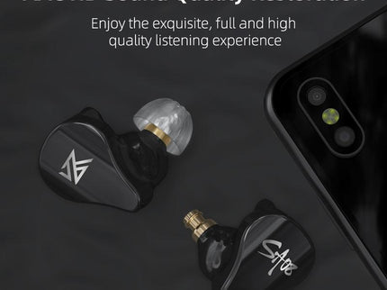 Kz Sa08 Wireless 5Ba Bluetooth Tws Earphones - Black-1915196889502978054