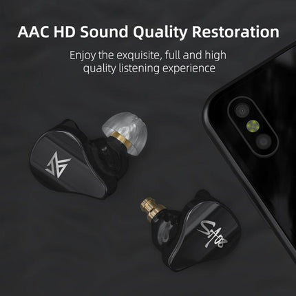 Kz Sa08 Wireless 5Ba Bluetooth Tws Earphones - Black-1915196889502978054