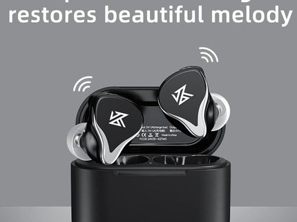 Kz Z3 Hybrid 1Dd & 1Ba Wireless Bluetooth 5.2 Tws Earphone - Black-1915197139554799618