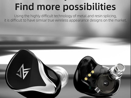 Kz Z3 Hybrid 1Dd & 1Ba Wireless Bluetooth 5.2 Tws Earphone - Black-1915197139554799624