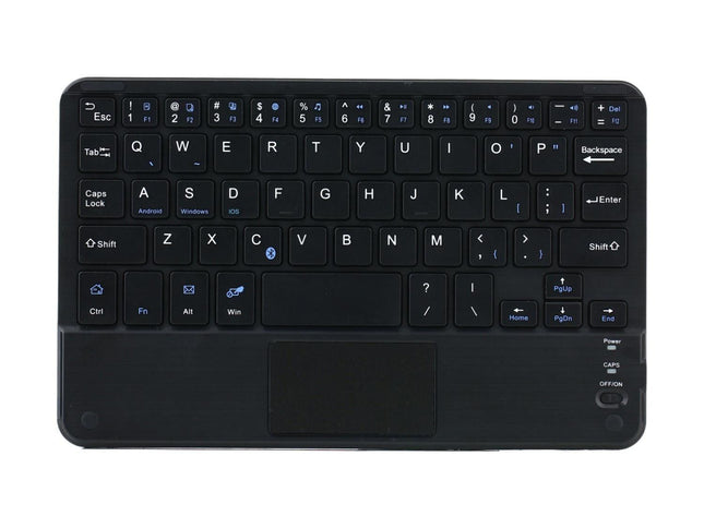 Detachable Bluetooth Keyboard Leather Tablet Case For Ipad Mini 6 With Touchpad & Holder - Black-1915196908301848578