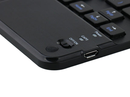 Detachable Bluetooth Keyboard Leather Tablet Case For Ipad Mini 6 With Touchpad & Holder - Black-1915196908301848581