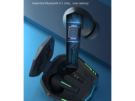 Xt80 Tws Dual Mode Bluetooth Earphones With Breathing Light And Charging Box - Black-1915196965998694401