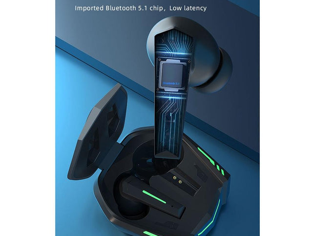 Xt80 Tws Dual Mode Bluetooth Earphones With Breathing Light And Charging Box - Black-1915196965998694401