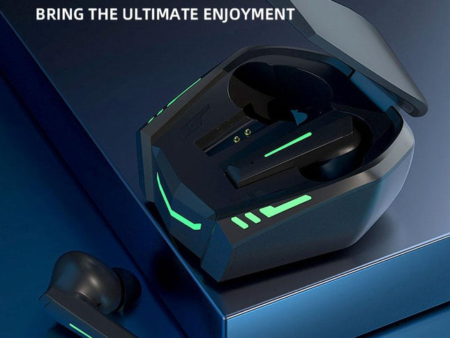 Xt80 Tws Dual Mode Bluetooth Earphones With Breathing Light And Charging Box - Black-1915196965998694402