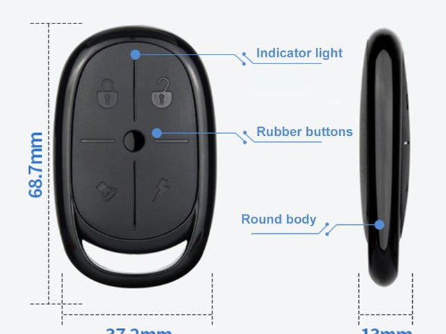 Electric Barrier Garage Door Remote - 4-Button Copy Style-1915196838118559746
