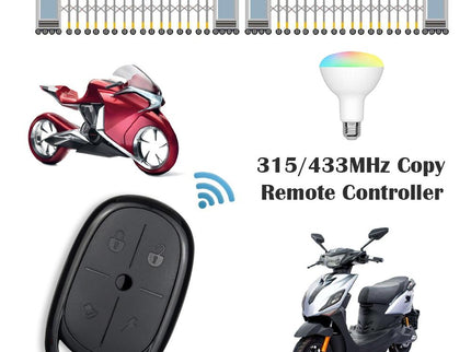 Electric Barrier Garage Door Remote - 4 Button Copy Style - 433Mhz Frequency-1915196973431001092