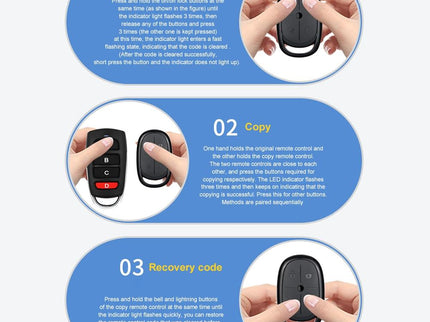 Electric Barrier Garage Door Remote - 4 Button Copy Style - 433Mhz Frequency-1915196973431001094