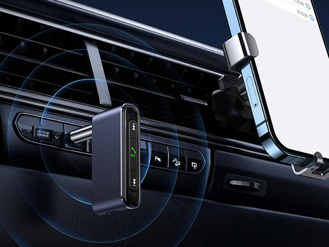 Mini Car Bluetooth 5.0 Audio Receiver - Grey 3.5Mm Plug-1915196866081984514
