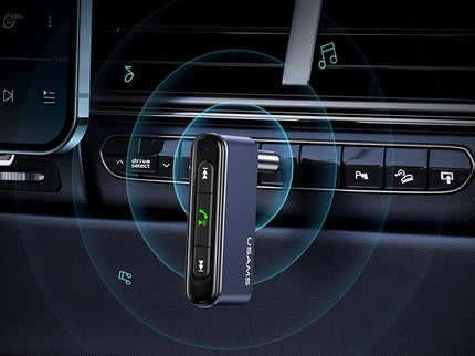 Mini Car Bluetooth 5.0 Audio Receiver - Grey 3.5Mm Plug-1915196866081984516