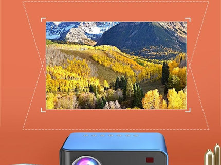 Portable Home Theater Projector - 1200 Lumens 1024X600 Resolution Blue-1915196653707595785