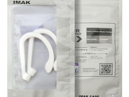 Imak Wireless Earphones With Anti-Lost Lanyard And Ear Hook - 1 Pair White-1915196855231320071