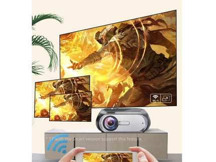 720P Home Theater Projector - 200 Ansi Lumens - Silver Grey-1915196653896339458