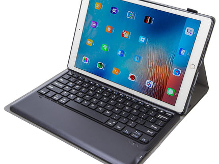 Detachable Bluetooth Keyboard Leather Case For Ipad Pro 12.9 With Tpu Bracket - Black-1915197140410437637