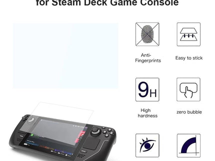 10-Pack Tempered Glass Film For Steam Deck Console - 0.26Mm 9H 2.5D-1915198314035417091