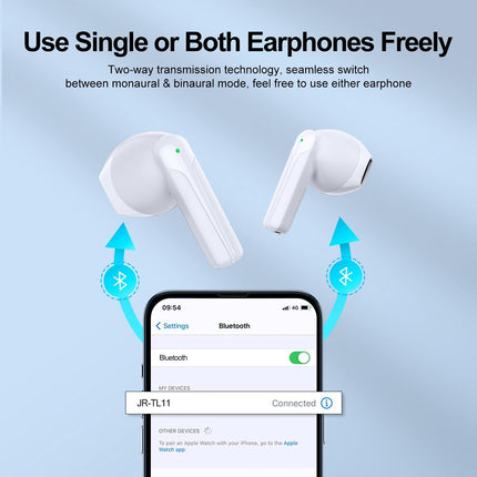 True Wireless Bluetooth Earphones With Dual-Mic - Black-1915196884809551878