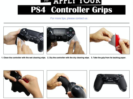 Anti-Slip Protective Sticker For Sony Ps4 Game Handle - Black-1915196902811504645