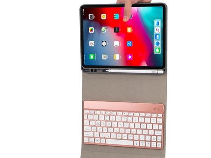 Multi-Colour Backlit Bluetooth Keyboard Case For Ipad Pro 11 With Holder & Pen Slot-1915196525219287043