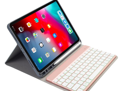 Multi-Colour Backlit Bluetooth Keyboard Case For Ipad Pro 11 With Holder & Pen Slot-1915196525219287044