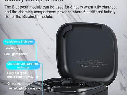 Wireless Bluetooth Module For Headset - Qualcomm 5.2 - Black Earhook-1915197145917558788