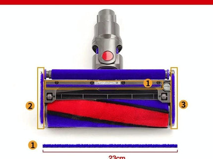 Soft Velvet Floor Brush For Dyson V7 / V8 / V10 / V11 - 2 In 1-1915198145835438084
