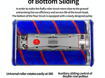 Universal Electric Floor Brush With Double Roller For Dyson Slim-1915197858819215364