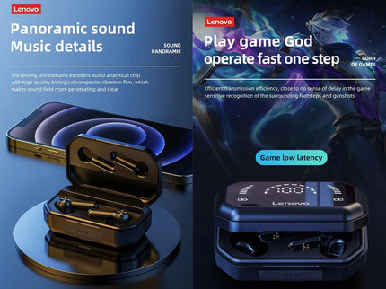 Pro Tws Wireless Bluetooth Earphones With Led Display - Black-1915196956444069890