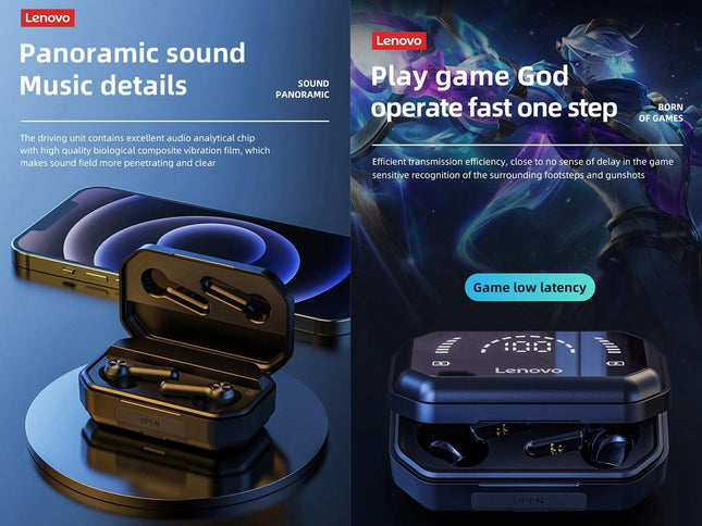 Pro Tws Wireless Bluetooth Earphones With Led Display - Black-1915196956444069890