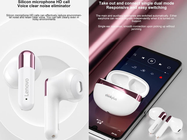 Wireless Bluetooth Earphones With Hd Mic - Black-1915196842975563778