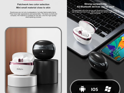 Wireless Bluetooth Earphones With Hd Mic - Black-1915196842975563781