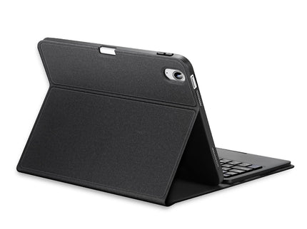 2022 Bluetooth Keyboard Leather Case For Ipad 10.9 With Touchpad & Smart Sleep - Black-1915196877129781249