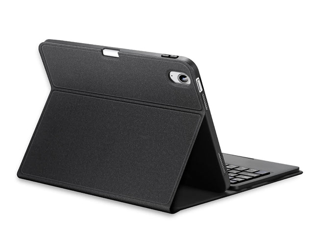 2022 Bluetooth Keyboard Leather Case For Ipad 10.9 With Touchpad & Smart Sleep - Black-1915196877129781249