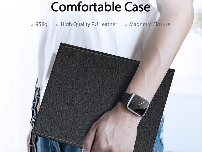 2022 Bluetooth Keyboard Leather Case For Ipad 10.9 With Touchpad & Smart Sleep - Black-1915196877129781250
