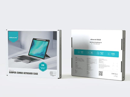 6-Row Keyboard Case For Ipad 10.2 2019 / 2020 / 2021 With Bumper Combo-1915198261623394311