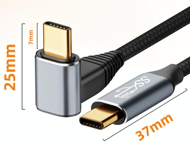 1.5M Usb-C To Usb-C Stereo Curved Data Cable For Steam Deck Gen2 - 100W-1915197960430424065