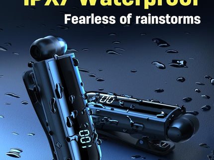 Waterproof Earphones For Driving And Riding - Black-1915196934491082755