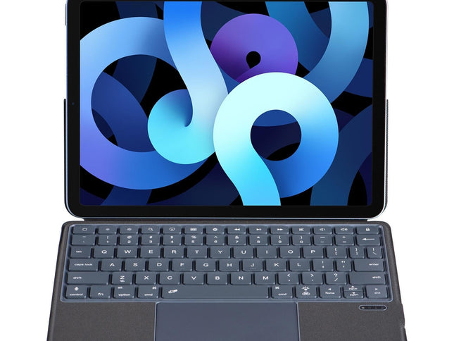 Bluetooth Keyboard Leather Case For Ipad Air 11 / 10.9 / 10.5 / Pro 11 - Black-1915196929445335041