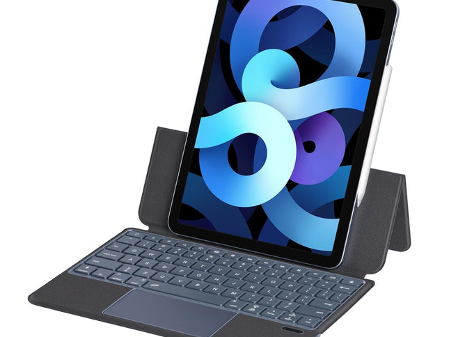 Bluetooth Keyboard Leather Case For Ipad Air 11 / 10.9 / 10.5 / Pro 11 - Black-1915196929445335042
