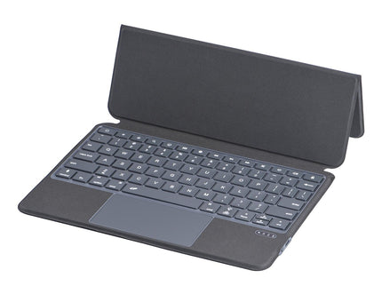 10.9 Ipad 10Th Gen 2022 Bluetooth Keyboard Case - Black Leather With Backlight-1915197122005831684