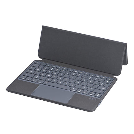 10.9 Ipad 10Th Gen 2022 Bluetooth Keyboard Case - Black Leather With Backlight-1915197122005831684