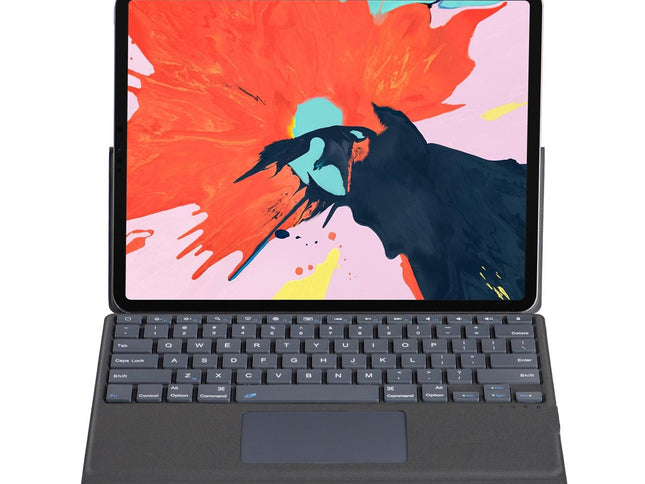 Bluetooth Keyboard Leather Case For Ipad Pro 12.9 - Black 2022 / 2021 / 2020 / 2018-1915196858729369601